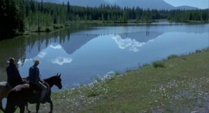 brokeback mountain cinematography by rodrigo prieto day wide shot two shot backlight daylight shot 026