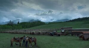 brokeback mountain cinematography by rodrigo prieto exterior day establishing shot hard light daylight shot 038