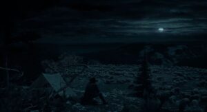 brokeback mountain cinematography by rodrigo prieto exterior night wide shot establishing shot artificial light shot 011