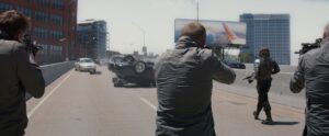 captain america the winter soldier cinematography by trent opaloch exterior day medium close up three shot backlight daylight car shot 030