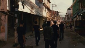 elite squad 2 the enemy within cinematography by lula carvalho exterior day medium wide shot three shot backlight shot 029