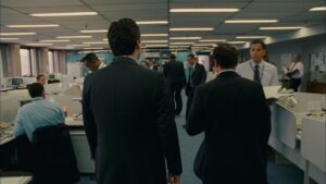 elite squad 2 the enemy within cinematography by lula carvalho interior day medium close up three shot backlight fluorescent shot 045