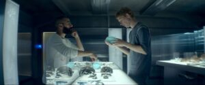 ex machina cinematography by rob hardy day medium close up two shot hard light shot 022