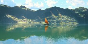 flow cinematography by gints zilbalodis day establishing shot hard light sunny shot 049