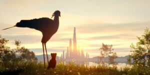 flow cinematography by gints zilbalodis day establishing shot side lighting sunny shot 016