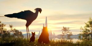 flow cinematography by gints zilbalodis exterior day establishing shot side lighting sunny shot 034