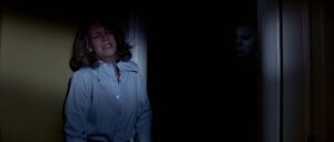 halloween cinematography by dean cundey interior night medium close up artificial light shot 002