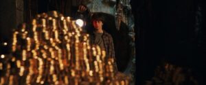 harry potter and the sorcerers stone cinematography by john seale interior night establishing shot silhouette artificial light shot 035