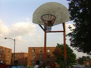 hoop dreams cinematography by peter gilbert day establishing shot backlight sunny shot 062