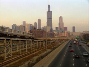 hoop dreams cinematography by peter gilbert day establishing shot hard light sunny shot 003