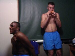 hoop dreams cinematography by peter gilbert day medium close up two shot backlight shot 043