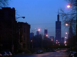 hoop dreams cinematography by peter gilbert exterior day establishing shot shot 030