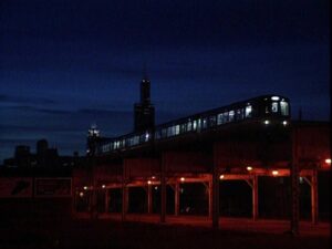 hoop dreams cinematography by peter gilbert night establishing shot artificial light shot 040