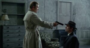 le samoura cinematography by henri deca day close up over the shoulder shot 014