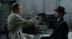 le samoura cinematography by henri deca day close up two shot shot 056