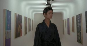 le samoura cinematography by henri deca interior day medium close up backlight fluorescent shot 031