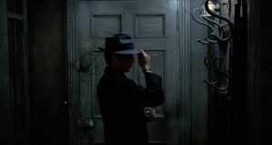 le samoura cinematography by henri deca night medium close up artificial light shot 004