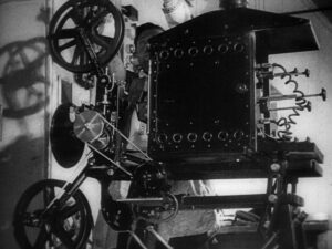 man with a movie camera cinematography by mikhail kaufman day establishing shot hard light shot 061