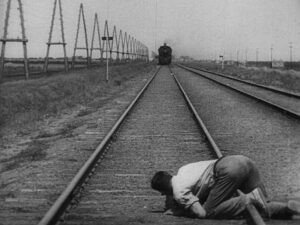 man with a movie camera cinematography by mikhail kaufman day medium shot backlight daylight shot 011