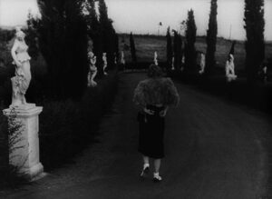 nights of cabiria cinematography by lotello martelli exterior medium shot backlight shot 060