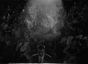 nights of cabiria cinematography by lotello martelli night medium wide shot three shot silhouette artificial light shot 009