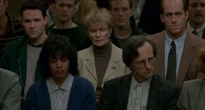 philadelphia cinematography by tak fujimoto interior night medium close up three shot artificial light shot 033