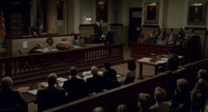 philadelphia cinematography by tak fujimoto interior night medium wide shot three shot artificial light shot 044