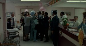 philadelphia cinematography by tak fujimoto medium shot three shot backlight fluorescent shot 049