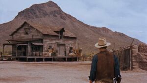 rio bravo cinematography by russell harlan day medium shot backlight daylight shot 033