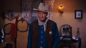 rio bravo cinematography by russell harlan interior close up shot 004