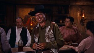 rio bravo cinematography by russell harlan night close up three shot artificial light shot 014
