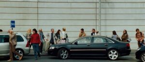 taken cinematography by michel abramowicz day medium wide shot three shot backlight daylight car shot 013