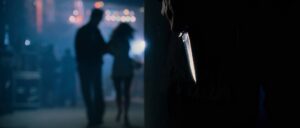 taken cinematography by michel abramowicz exterior night medium shot two shot silhouette artificial light shot 031