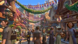 tangled cinematography by al vasquez day medium wide shot three shot backlight daylight shot 032