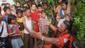the act of killing cinematography by lars skree day medium close up three shot daylight shot 055