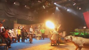 the act of killing cinematography by lars skree day medium wide shot three shot hard light daylight shot 065