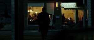 the bourne supremacy cinematography by oliver wood exterior night medium shot over the shoulder silhouette artificial light shot 058