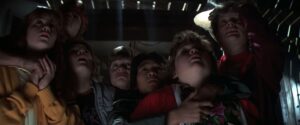 the goonies cinematography by nick mclean night medium close up two shot artificial light shot 032