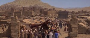 the message cinematography by jack hildyard day establishing shot backlight daylight shot 010