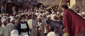 the message cinematography by jack hildyard day medium close up three shot hard light shot 068