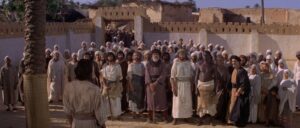 the message cinematography by jack hildyard day medium wide shot three shot shot 062