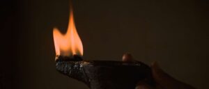 the message cinematography by jack hildyard night establishing shot practical light shot 016