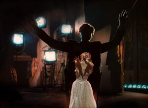 the red shoes cinematography by jack cardiff interior night establishing shot silhouette artificial light shot 042