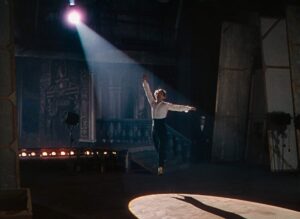 the red shoes cinematography by jack cardiff interior night medium wide shot silhouette artificial light shot 034