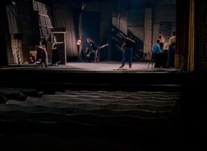 the red shoes cinematography by jack cardiff night wide shot establishing shot artificial light shot 017