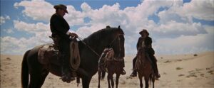 the wild bunch cinematography by lucien ballard day medium shot two shot backlight daylight shot 006