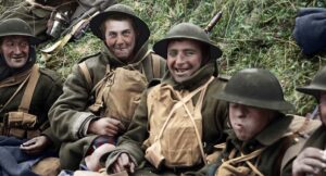 they shall not grow old cinematography by peter jackson day close up three shot hard light daylight shot 051