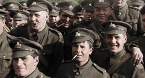 they shall not grow old cinematography by peter jackson day close up three shot hard light shot 040