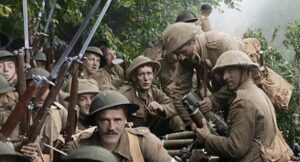 they shall not grow old cinematography by peter jackson day medium close up three shot daylight shot 033
