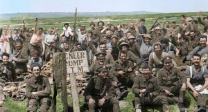 they shall not grow old cinematography by peter jackson day medium wide shot three shot backlight sunny shot 037